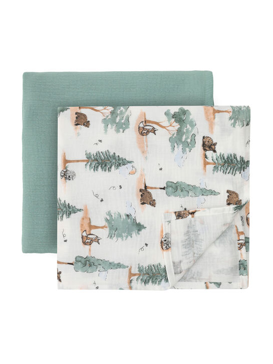 Комплект из 2 пеленок, 120x120 см Jan&Sofie , арт.  | Фото 1