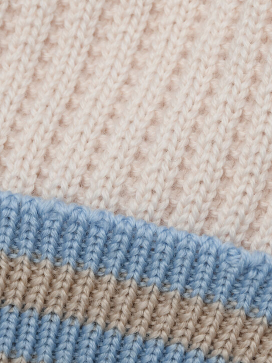 Шапка из шерсти, вязаная, бежевая Marlu , арт.  | Фото 3