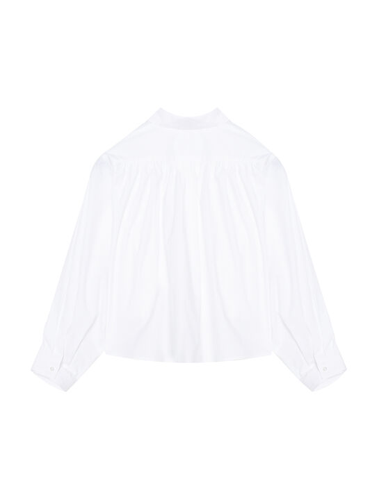 Рубашка с удлиненной спинкой, белая MM6 , арт.  | Фото 2