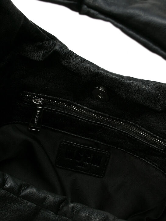 Сумка из эко-кожи с заклепками, черная MSGM , арт.  | Фото 4