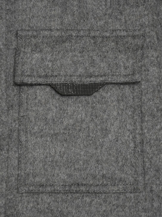 Рубашка утепленная с накладными карманами Brunello Cucinelli , арт.  | Фото 4