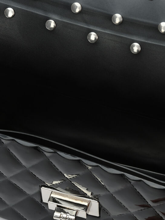 Сумка со стразами, черная Monnalisa , арт.  | Фото 5