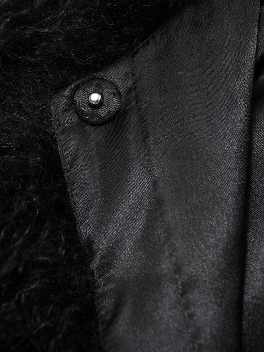 Шуба из эко-меха, черная Patrizia Pepe , арт.  | Фото 5