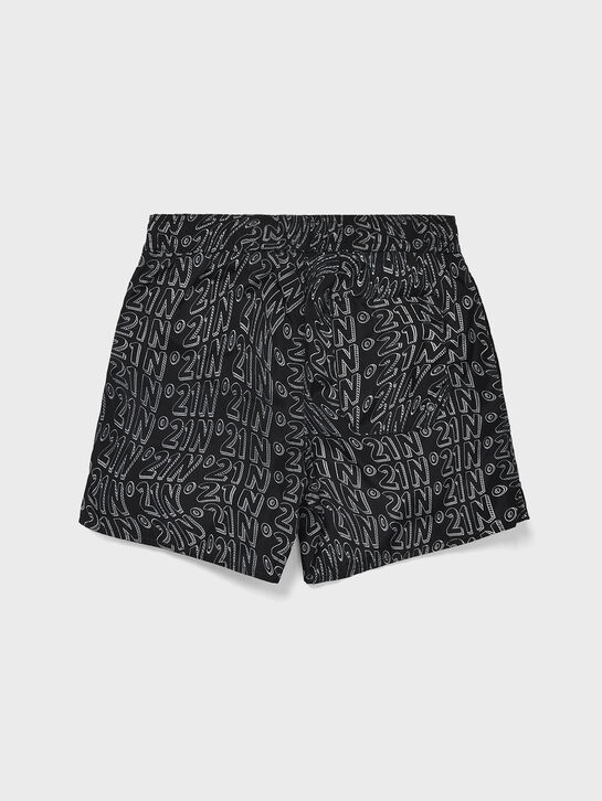 Шорты для купания с логотипом, черные N21 , арт.  | Фото 3