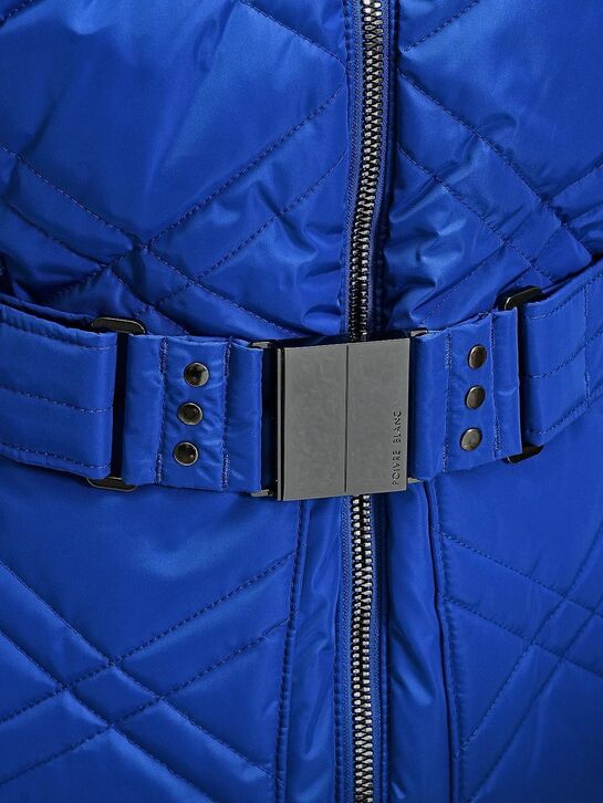 Стеганая куртка с меховой отделкой, синяя Poivre Blanc , арт.  | Фото 3