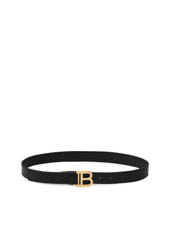 Ремень кожаный, черный Balmain , арт.  | Фото 1
