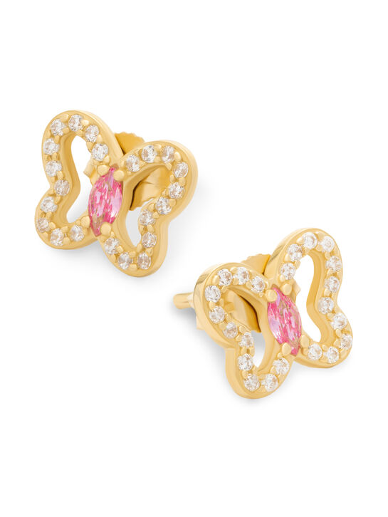 Серьги Бабочки, золото 585 Sneak Peek , арт.  | Фото 2