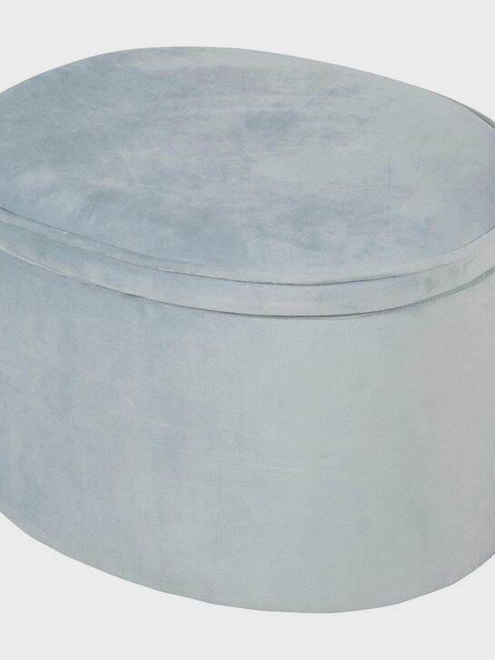 Детский велюровый овальный пуфик Lil Sofa, голубой Roba , арт.  | Фото 1