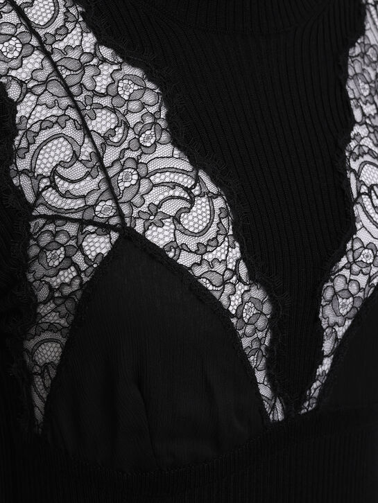 Джемпер с имитацией бра, черный Blumarine , арт.  | Фото 7