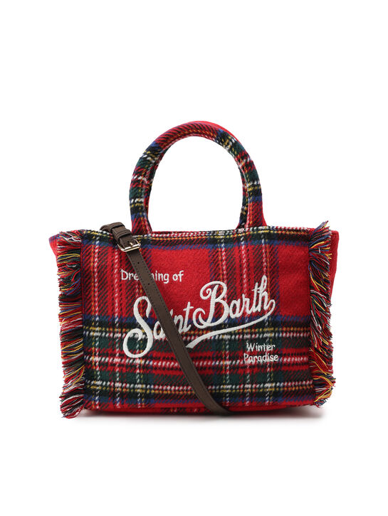 Сумка в клетку тартан с лого  Saint Barth , арт.  | Фото 3