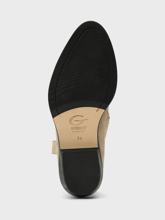 Сапоги с вышивкой, бежевые Gallucci , арт.  | Фото 6