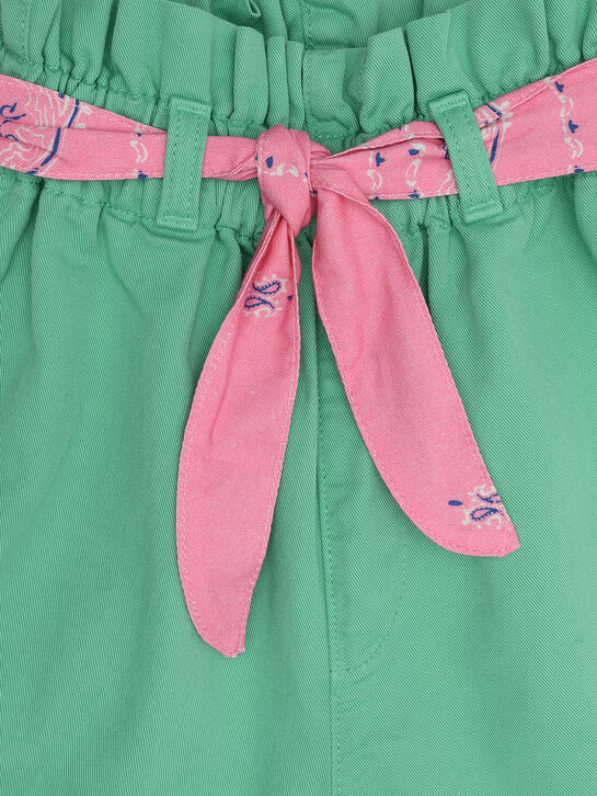 Шорты с розовым поясом, зеленые The New Society , арт.  | Фото 3