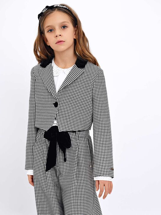  Пиджак принт гусиная лапка Monnalisa , арт.  | Фото 3