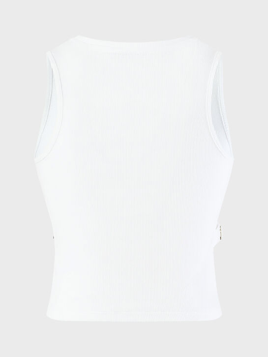 Топ с разрезами по бокам, белый Patrizia Pepe , арт.  | Фото 3