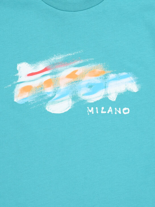 Футболка с разноцветным лого MSGM , арт.  | Фото 3