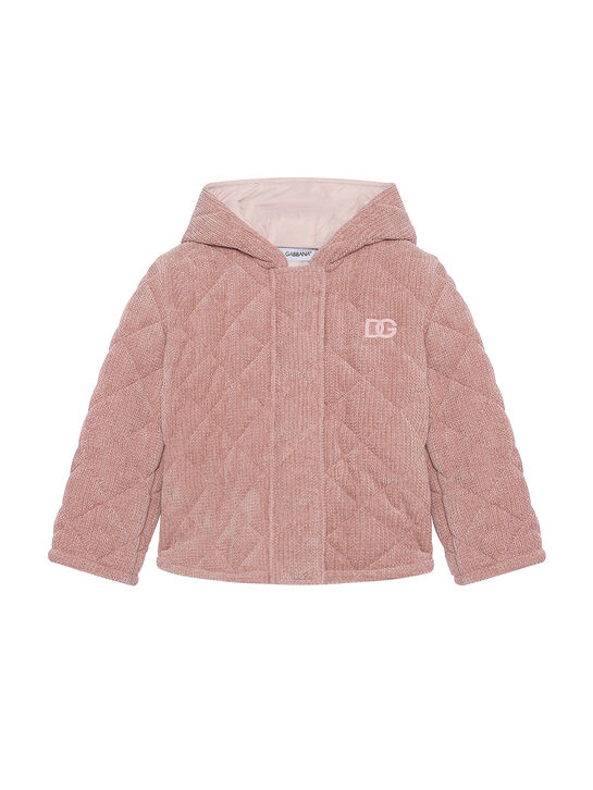 Куртка стеганая с капюшоном, розовая Dolce&Gabbana , арт.  | Фото 1