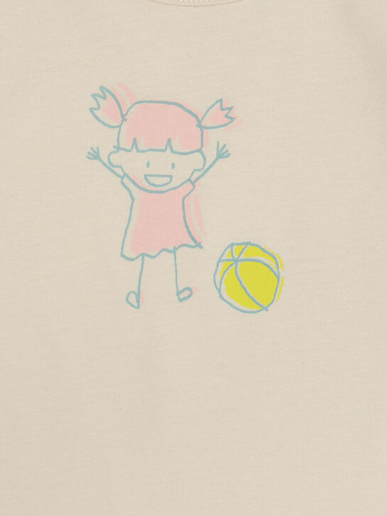Футболка с принтом &quot;девочка с мячиком&quot; Sanetta , арт.  | Фото 3
