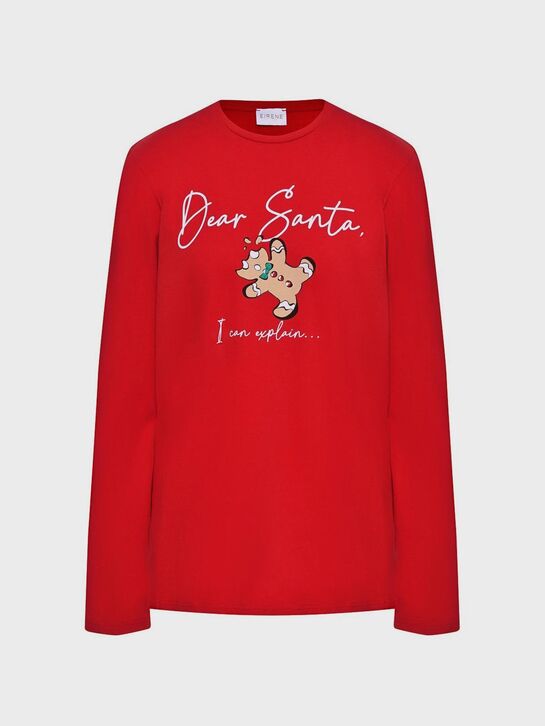 Пижама с брюками в клетку, красная Eirene , арт.  | Фото 5