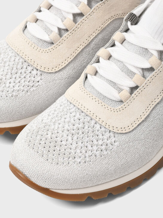 Кроссовки с декором из манили Brunello Cucinelli , арт.  | Фото 8