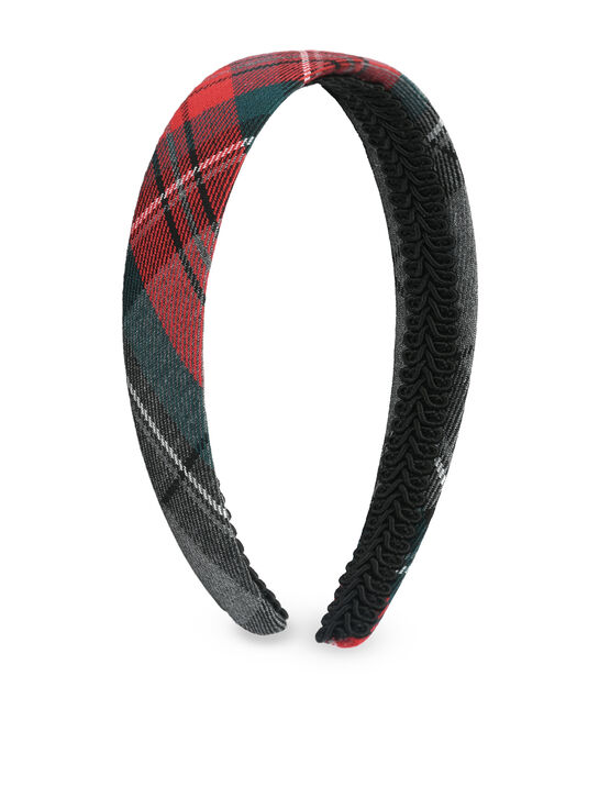 Ободок в серо-красную клетку Eirene , арт.  | Фото 1