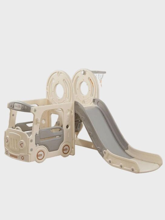 Игровой комплекс с горкой и качелями Kids Bus (171 см) Grey UNIX Kids , арт.  | Фото 1