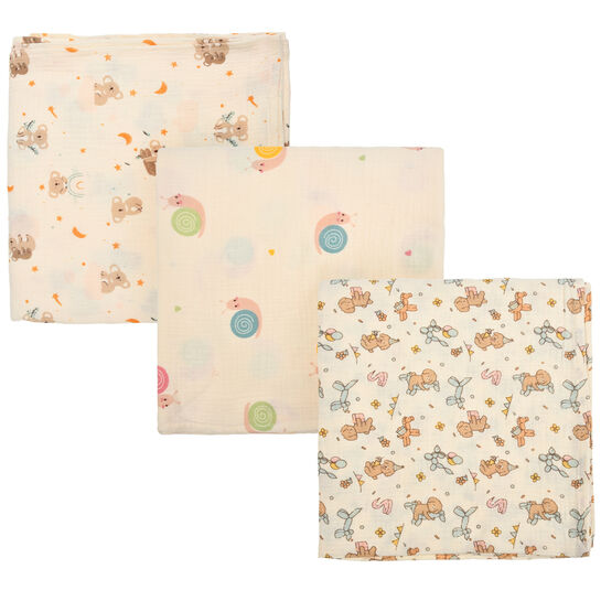 Комплект из 3 пеленок, 120x120 см Jan&Sofie , арт.  | Фото 1