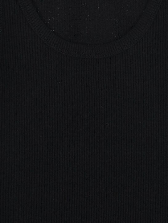 Майка в рубчик, черная ALINE , арт.  | Фото 6