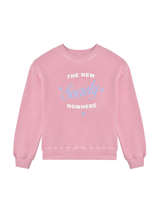 Свитшот с лого, розовый The New Society , арт.  | Фото 1