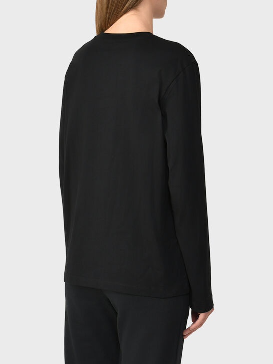 Лонгслив с лого, черный MSGM , арт.  | Фото 7
