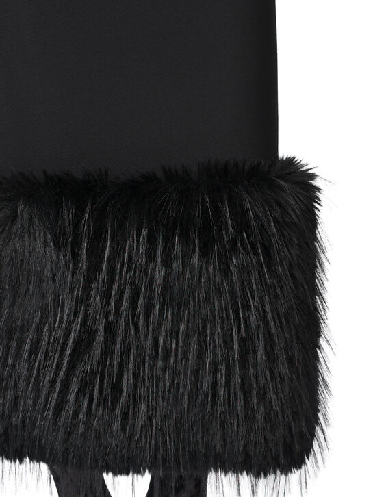 Платье-комбинация с отделкой эко-мехом Flashin , арт.  | Фото 9