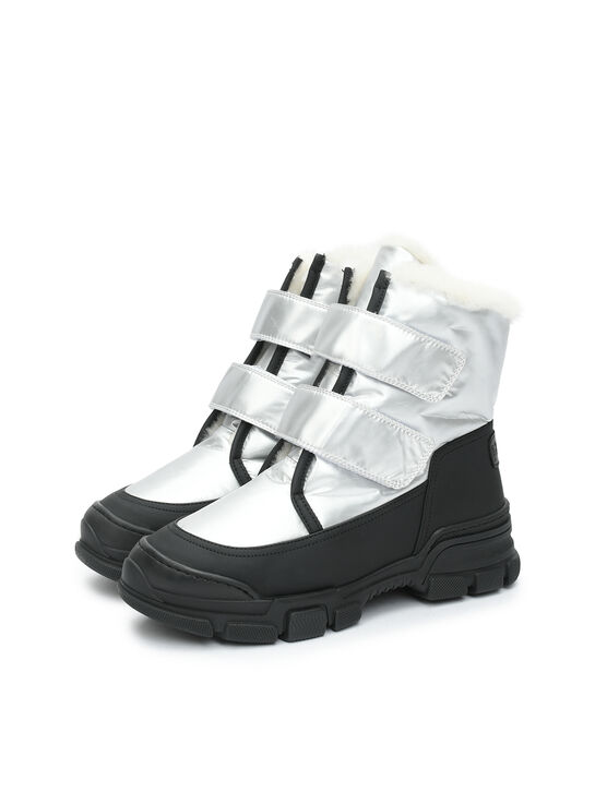 Кроссовки высокие с меховой подкладкой, серебристые Gallucci , арт.  | Фото 2