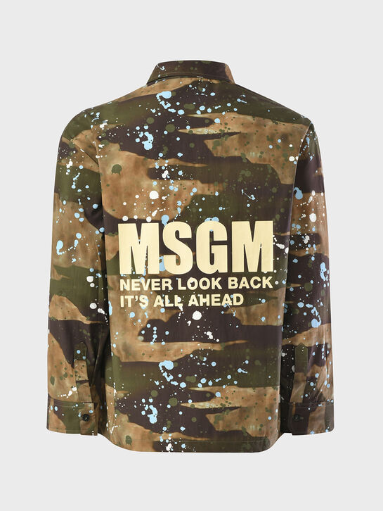 Куртка-парка в стиле милитари, хаки MSGM , арт.  | Фото 3