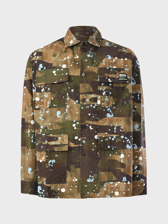 Куртка-парка в стиле милитари, хаки MSGM , арт.  | Фото 1