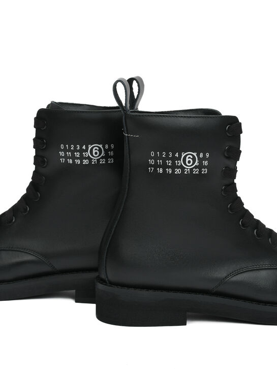 Ботинки с флисовой подкладкой, черные MM6 , арт.  | Фото 7