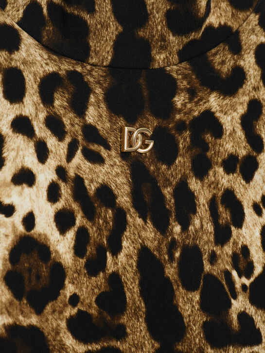Лонгслив с леопардовым принтом Dolce&Gabbana , арт.  | Фото 4