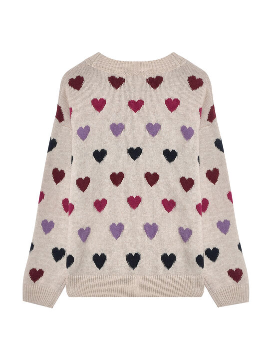 Джемпер c разноцветными сердечками The New Society , арт.  | Фото 2