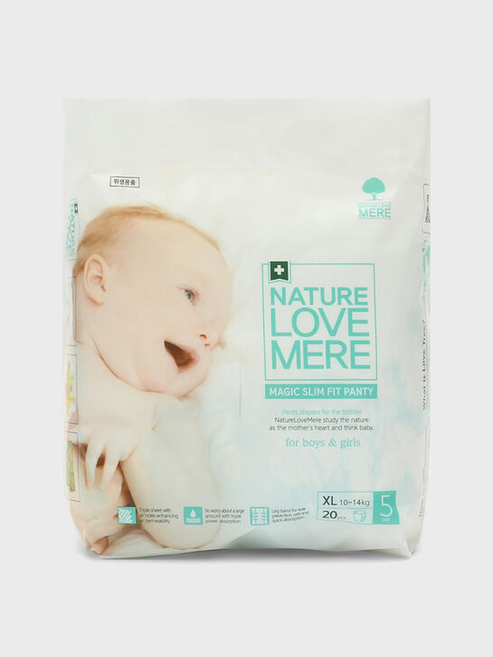 Подгузники-трусики ультратонкие MAGIC SLIM XL 10-14 кг, 20 шт NATURE LOVE MERE , арт.  | Фото 1