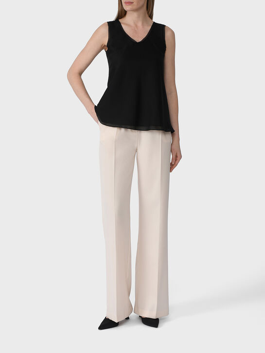 Топ черного цвета с широкими бретелями Flashin , арт.  | Фото 3