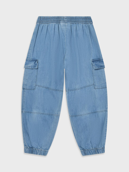 Джинсы с карманами карго, голубые Molo , арт.  | Фото 2