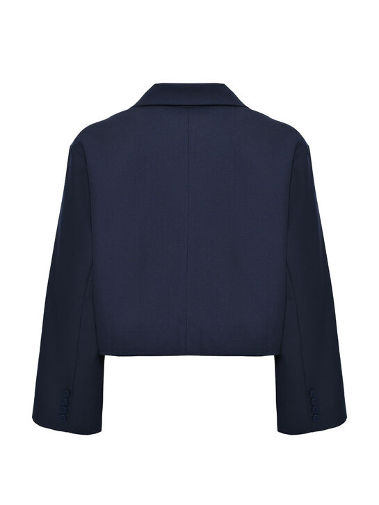 Укороченный пиджак, синий Miko , арт.  | Фото 2