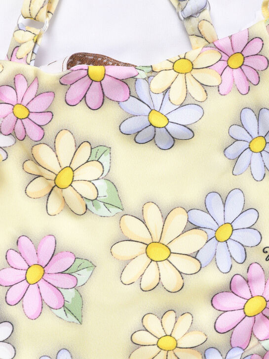 Купальник с принтом цветов, желтый Monnalisa , арт.  | Фото 3