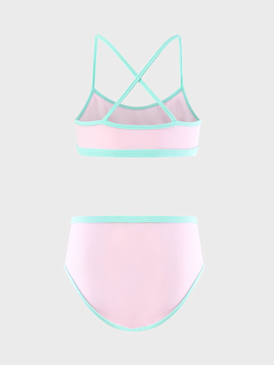 Купальник с бирюзовой окантовкой, розовый MARNI , арт.  | Фото 2