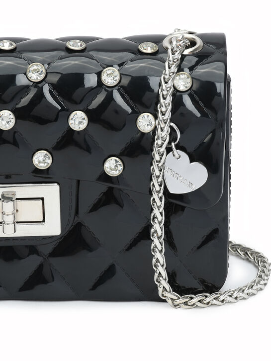 Сумка со стразами, черная Monnalisa , арт.  | Фото 6