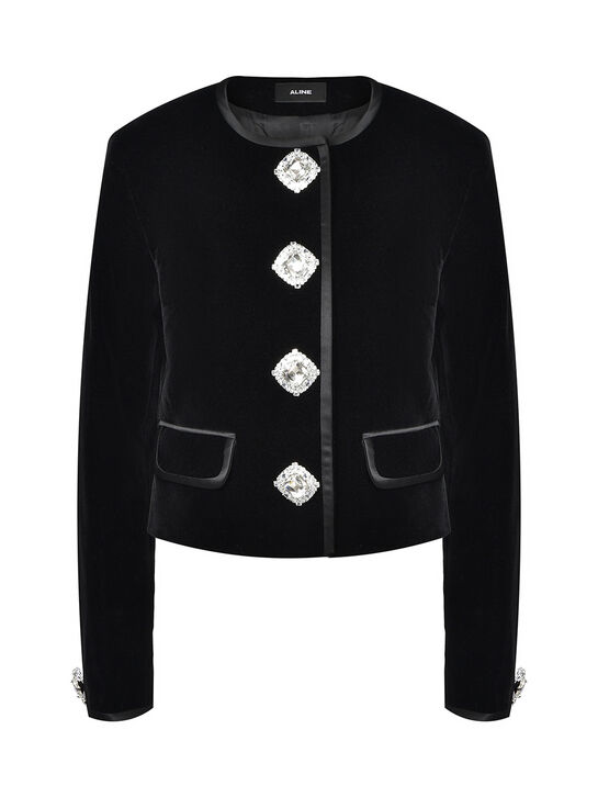 Жакет бархатный укороченный ALINE , арт.  | Фото 1