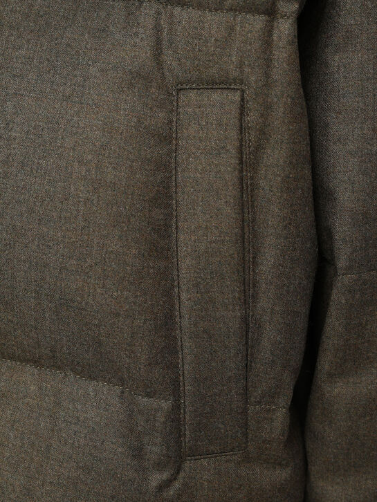 Куртка с укороченным кроем и воротником из соболя Yves Salomon , арт.  | Фото 13