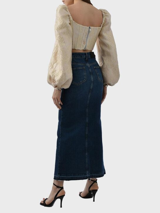 Джинсовая юбка макси ALINE , арт.  | Фото 4