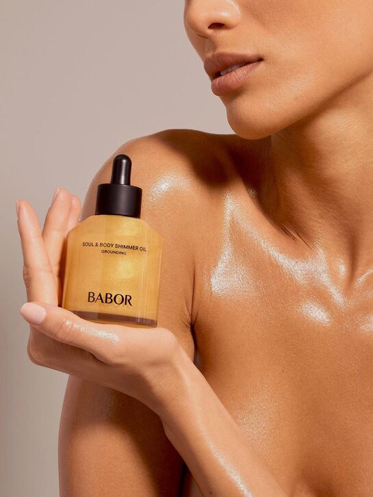 Масло-шиммер с glow-пигментами для сияющей и эластичной кожи grounding soul & body BABOR , арт.  | Фото 3