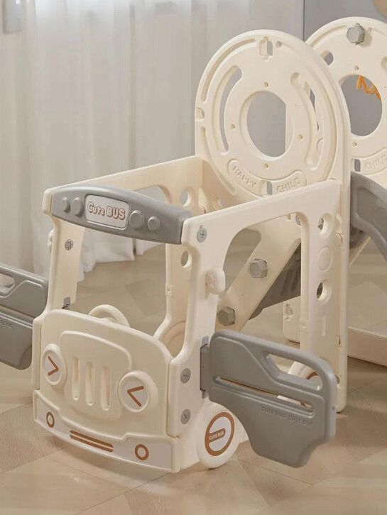 Игровой комплекс с горкой и качелями Kids Bus (171 см) Grey UNIX Kids , арт.  | Фото 3