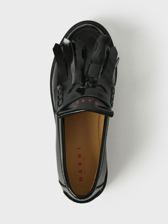 Лоферы с кисточками, черные MARNI , арт.  | Фото 6