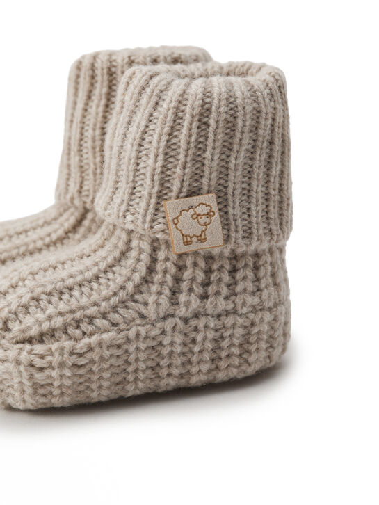 Пинетки вязаные, бежевые Maglificio di Verona , арт.  | Фото 6